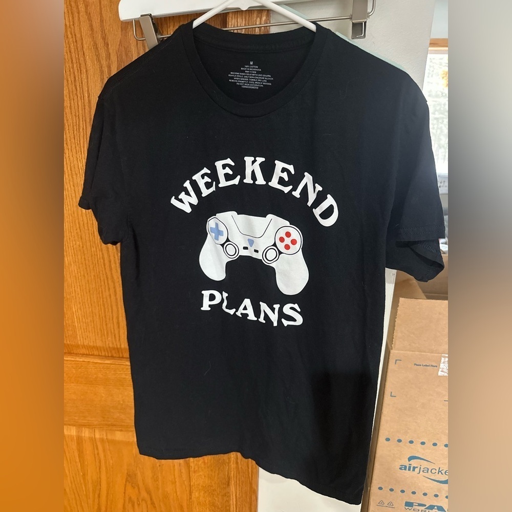 Black Cotton T-Shirt